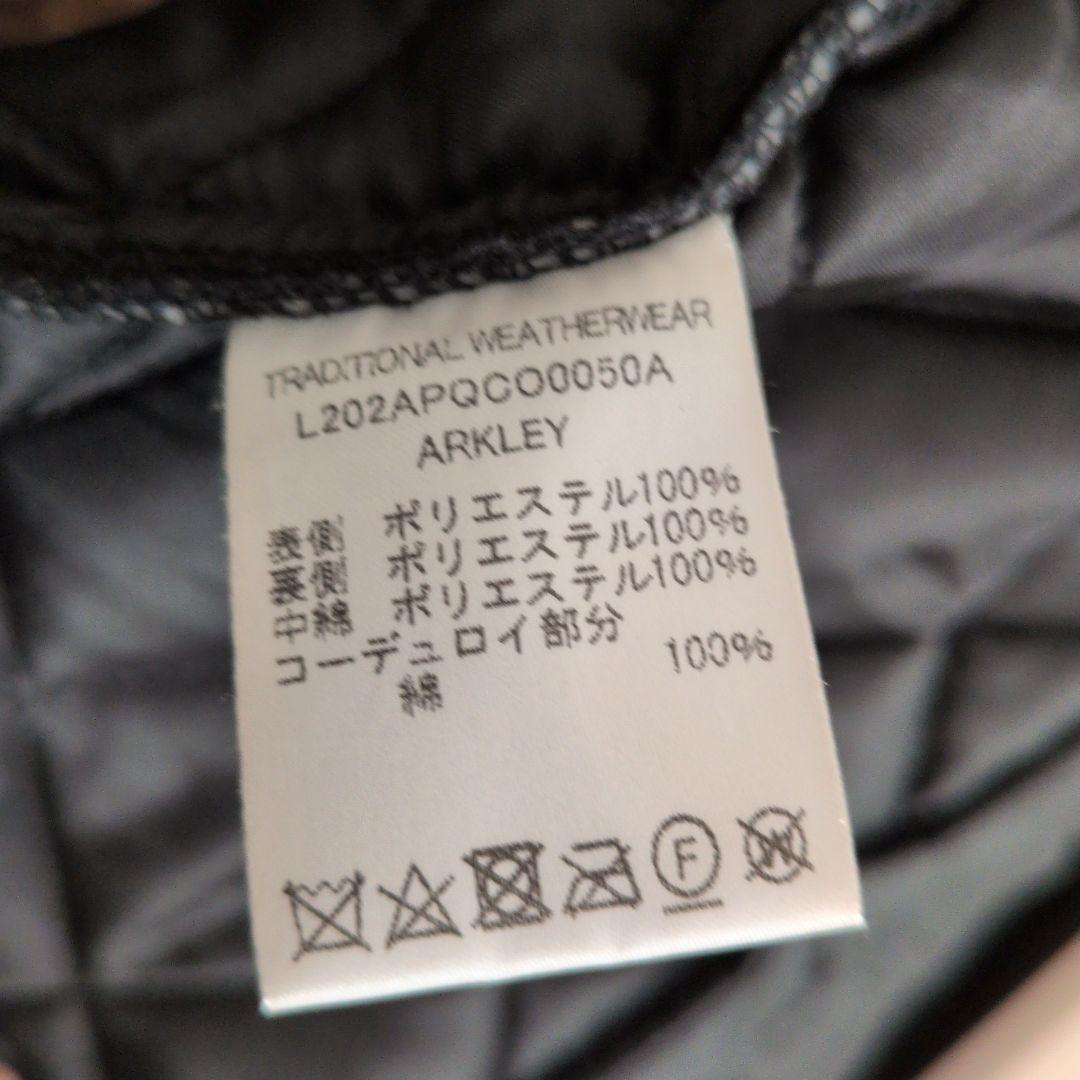 トラディショナルウェザーウェア　アークリー　キルティングジャケット　ブラック
