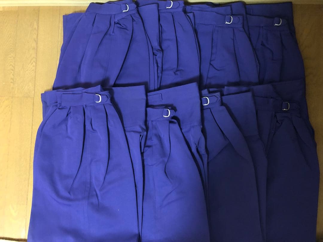 ⭐︎日本製⭐︎三つボタンニッカ【エンジ】【紫】17本