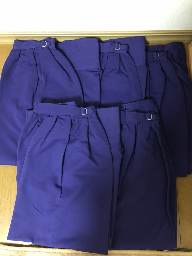 ⭐︎日本製⭐︎三つボタンニッカ【エンジ】【紫】17本