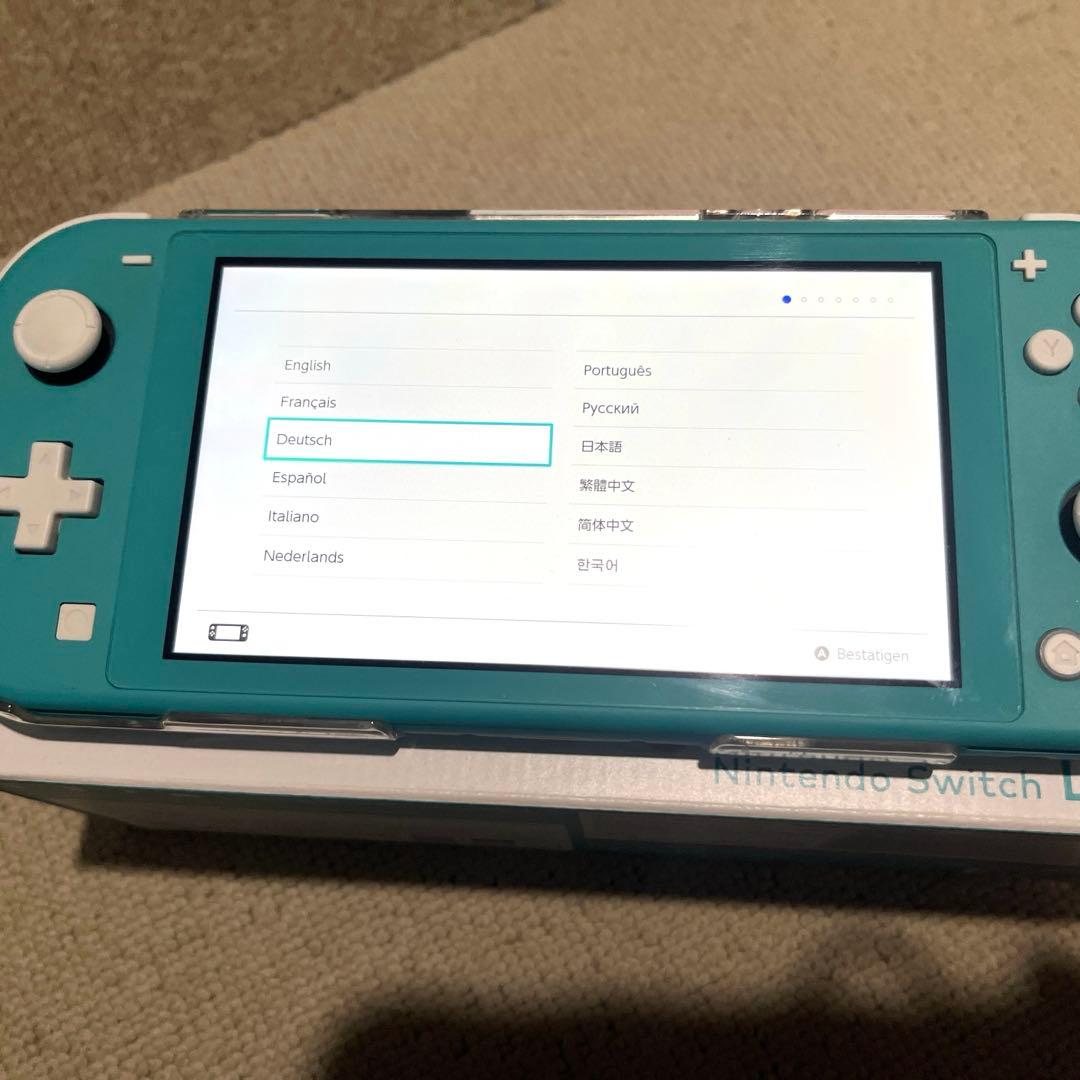【美品】箱＆カバー＆フィルム付きNintendoSwitchLite ターコイズ