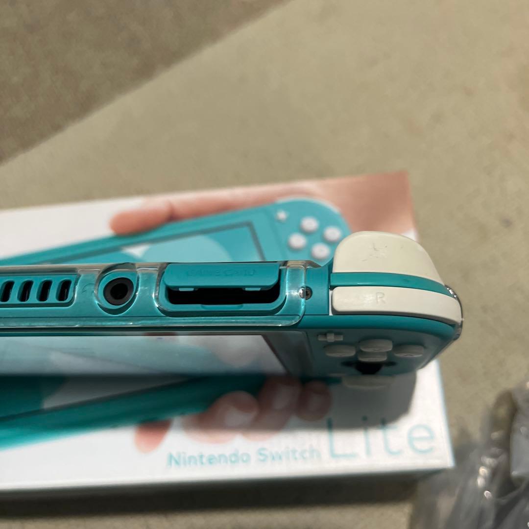 【美品】箱＆カバー＆フィルム付きNintendoSwitchLite ターコイズ