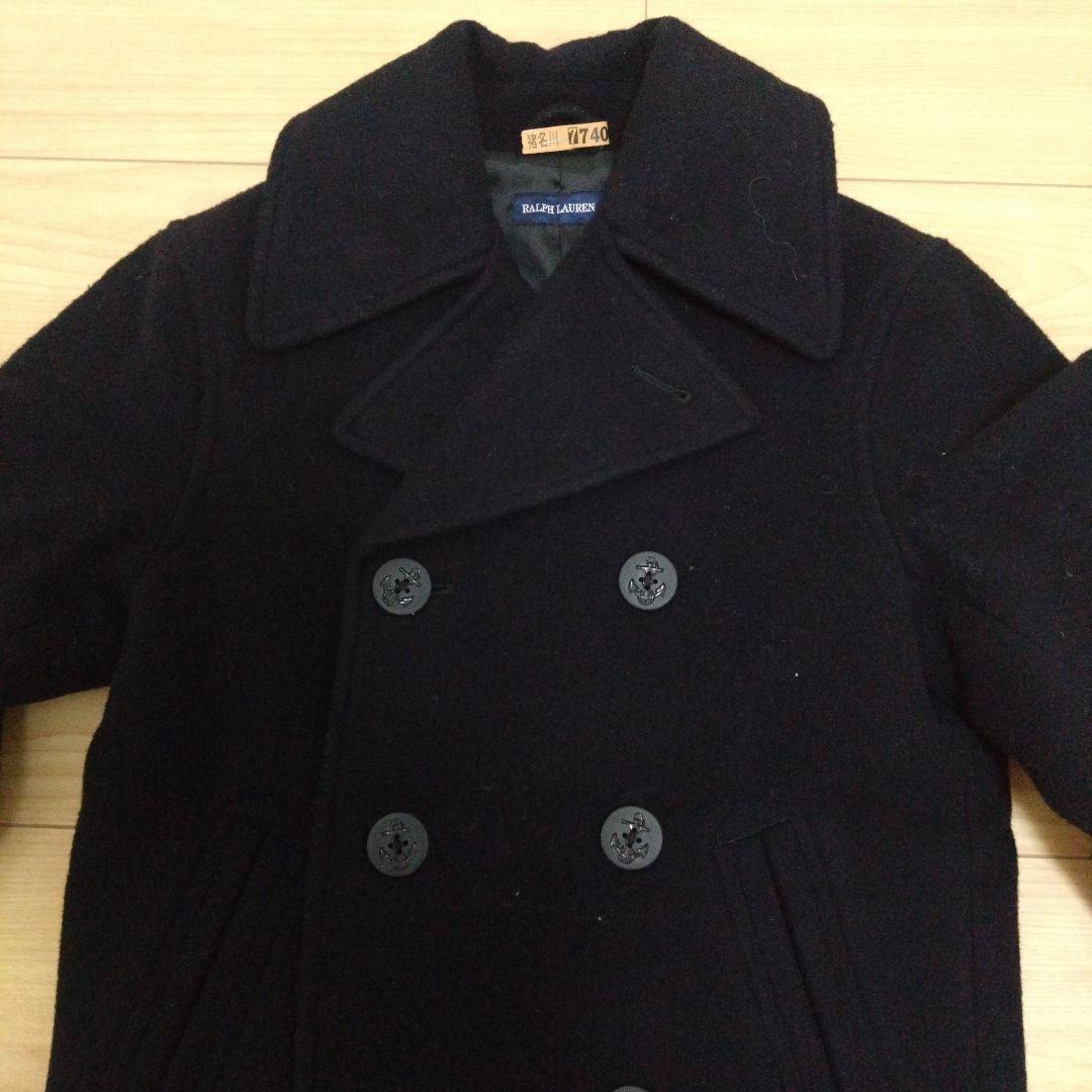 RALPH LAUREN ネイビーウールコート 120