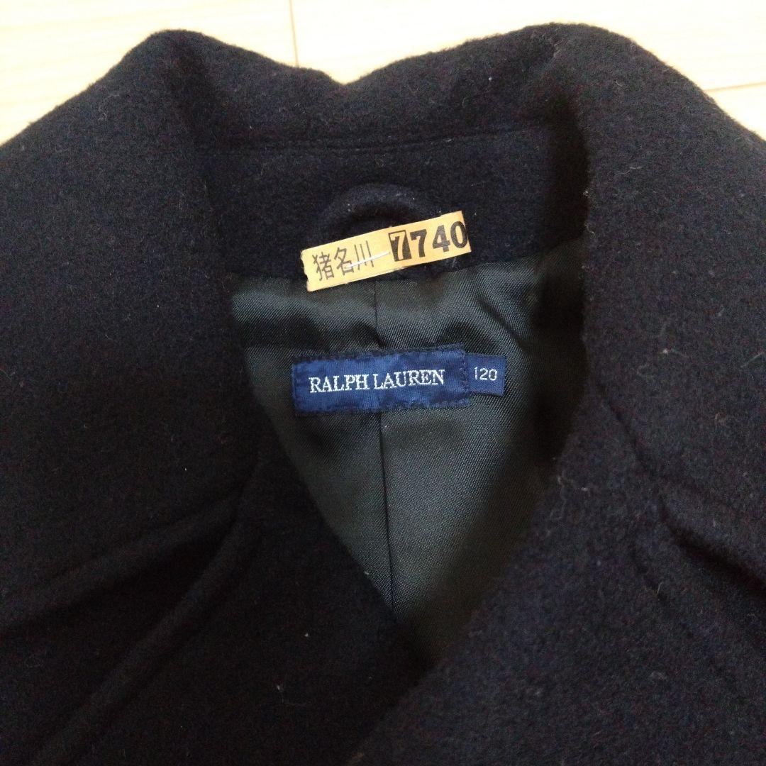 RALPH LAUREN ネイビーウールコート 120