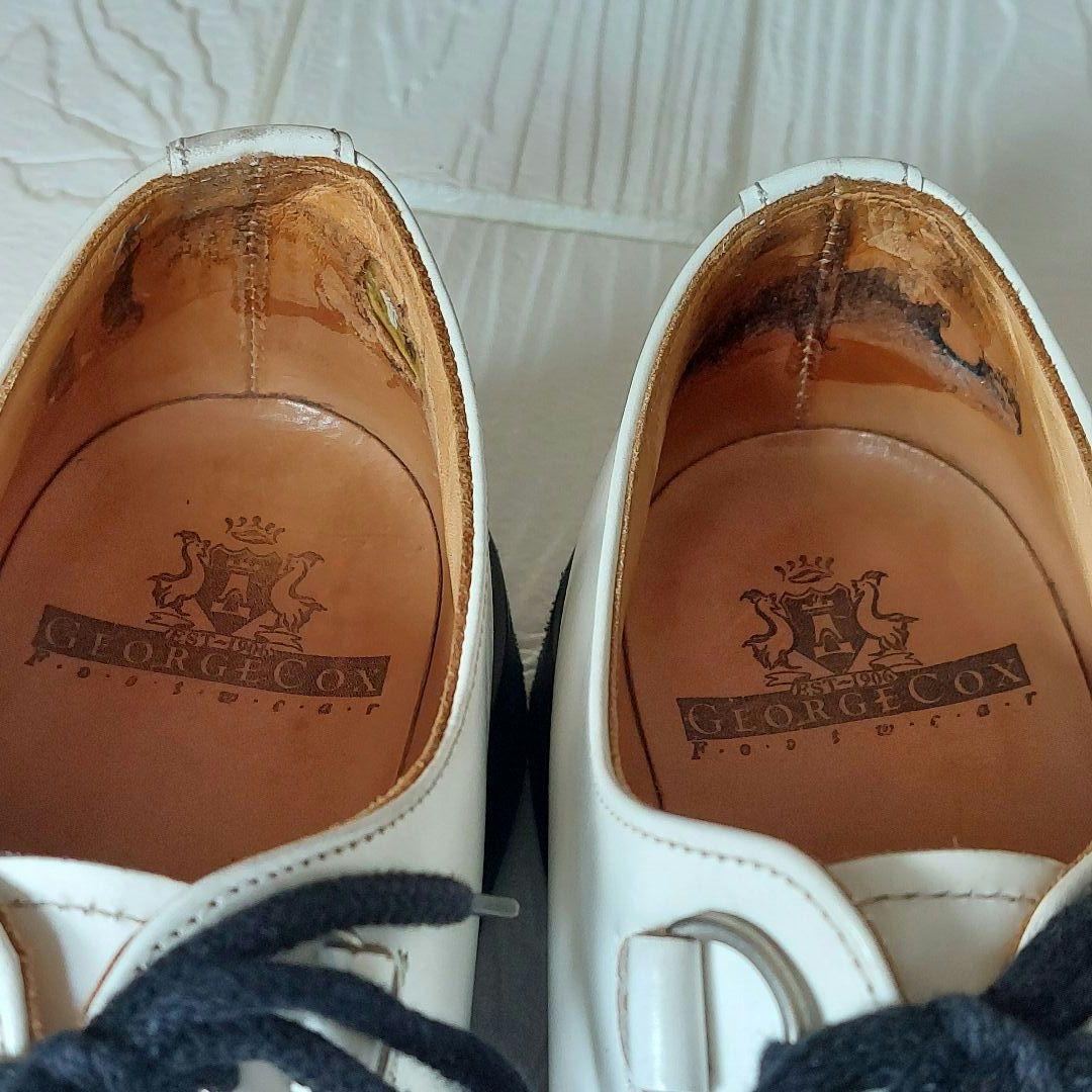 秀*槁様 E COX ジョージコックス 3588 ラバーソール クリー