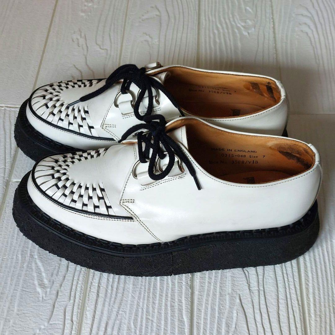 秀*槁様 E COX ジョージコックス 3588 ラバーソール クリー