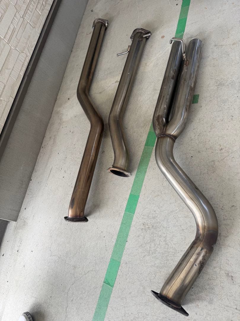 17クラウン マフラー ストレート 底上げ デュアル ワンオフ