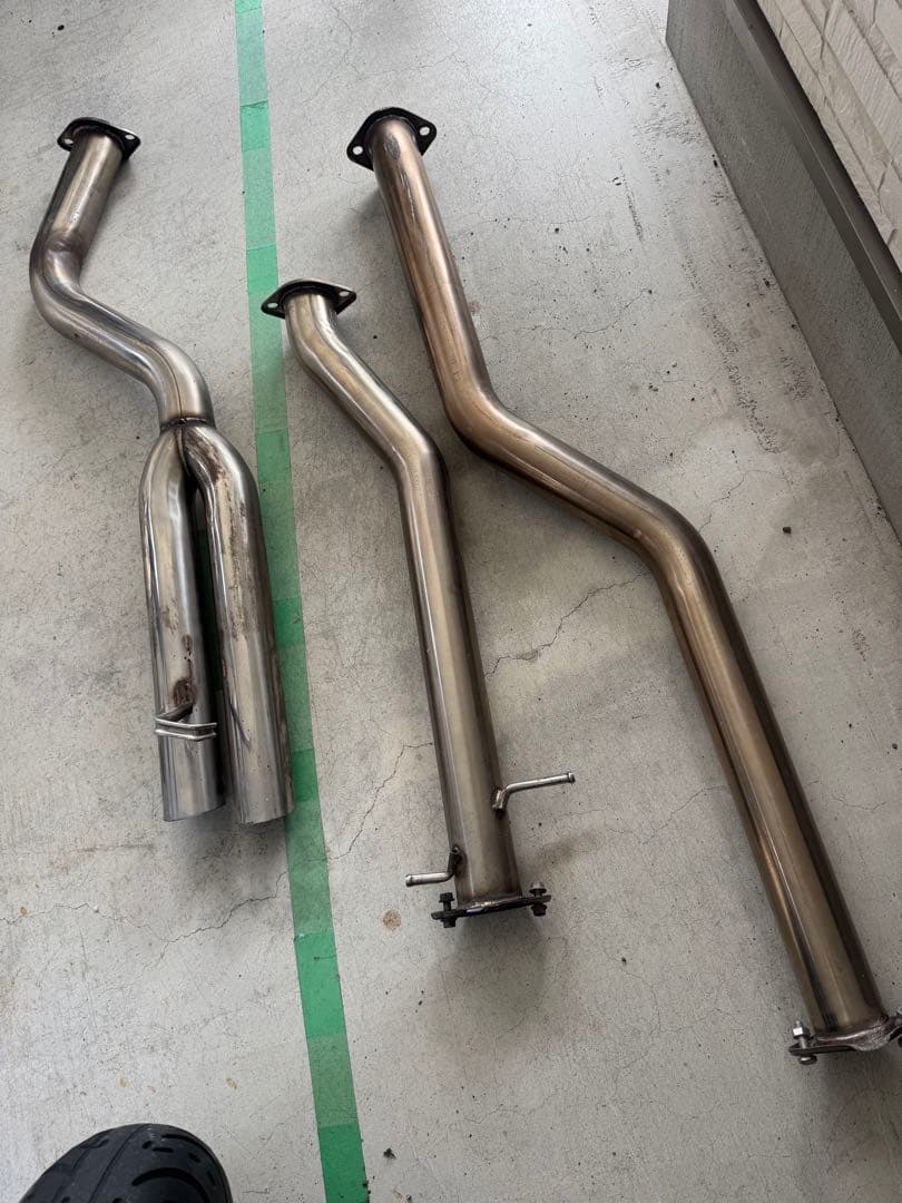 17クラウン マフラー ストレート 底上げ デュアル ワンオフ