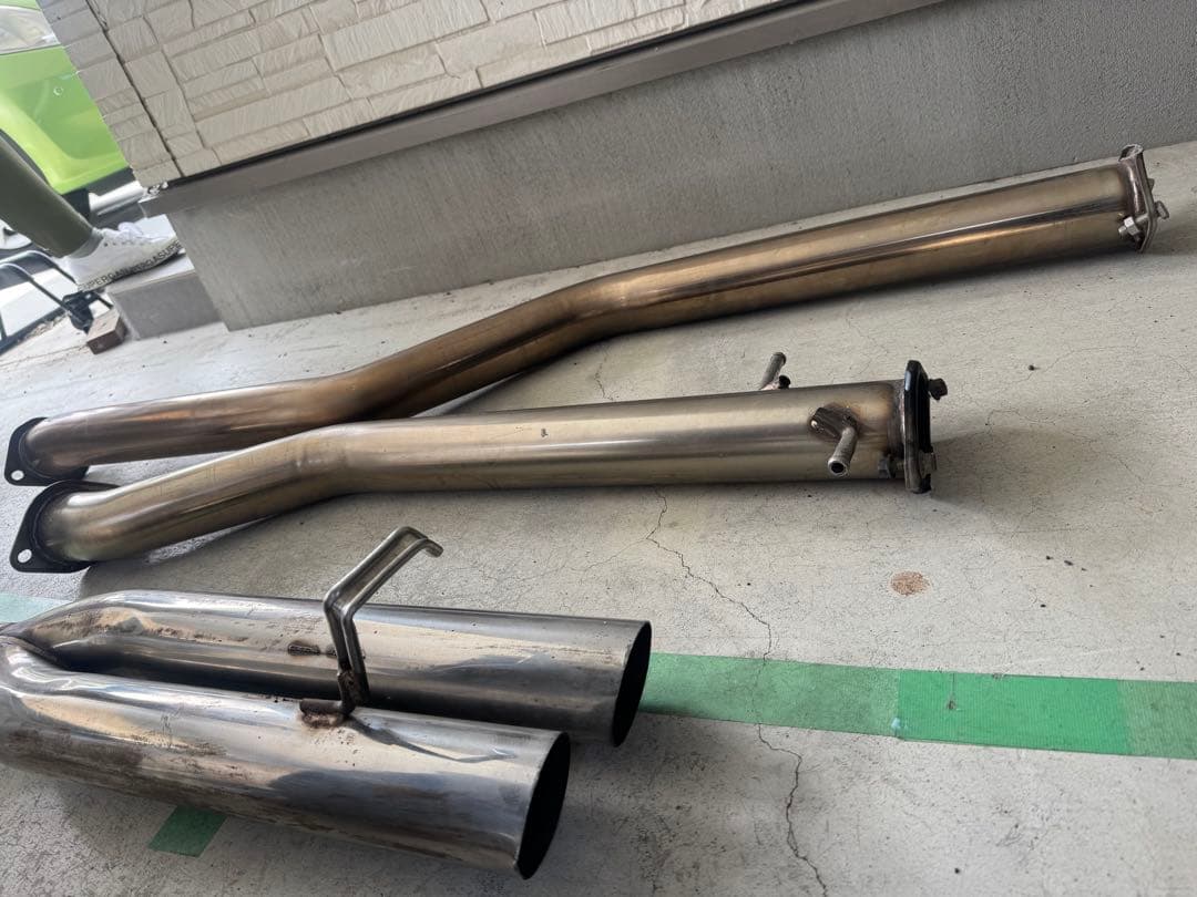 17クラウン マフラー ストレート 底上げ デュアル ワンオフ