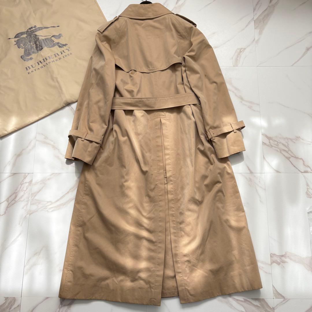 着丈114 ◆バーバリー ライナー ベルト付 トレンチコート マキシ丈