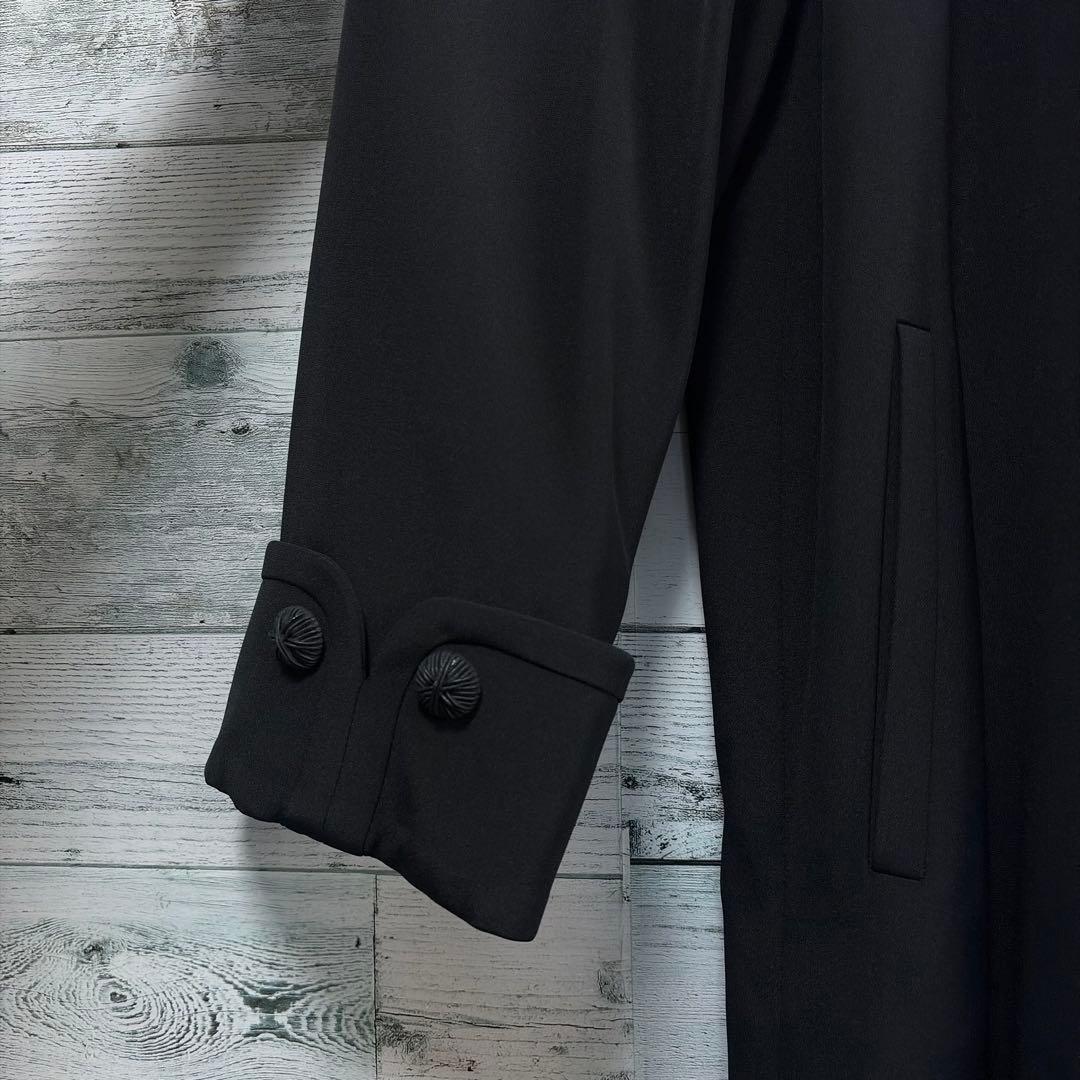 ☆大きいサイズ・13＋☆レリアン　ダブルコート　ロングコート　装飾ボタン　シルク