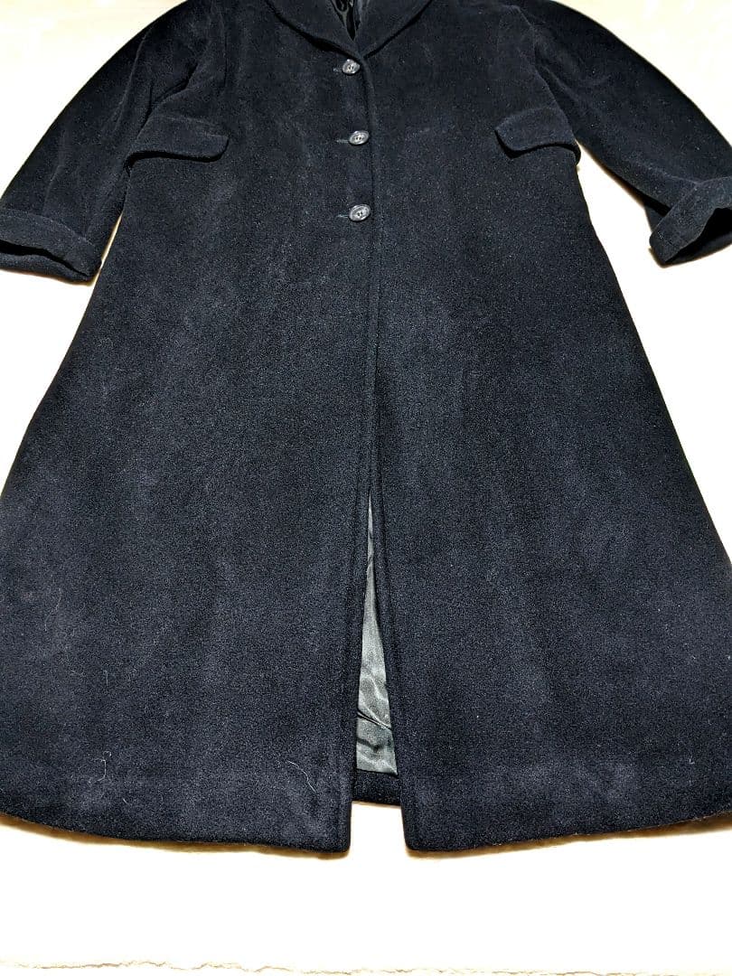 MaxMara マックスマーラ　マキシ丈　スーパーロングコート　黒　銀タグ