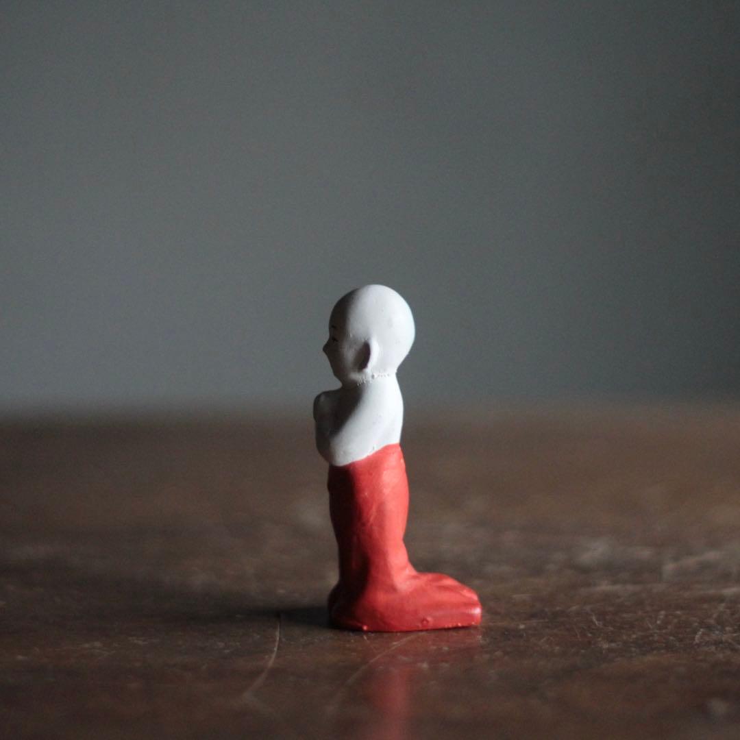 土人形 奉開眼 聖徳太子二歳像 四天王寺 箱なし 古道具 アンティーク オブジェ