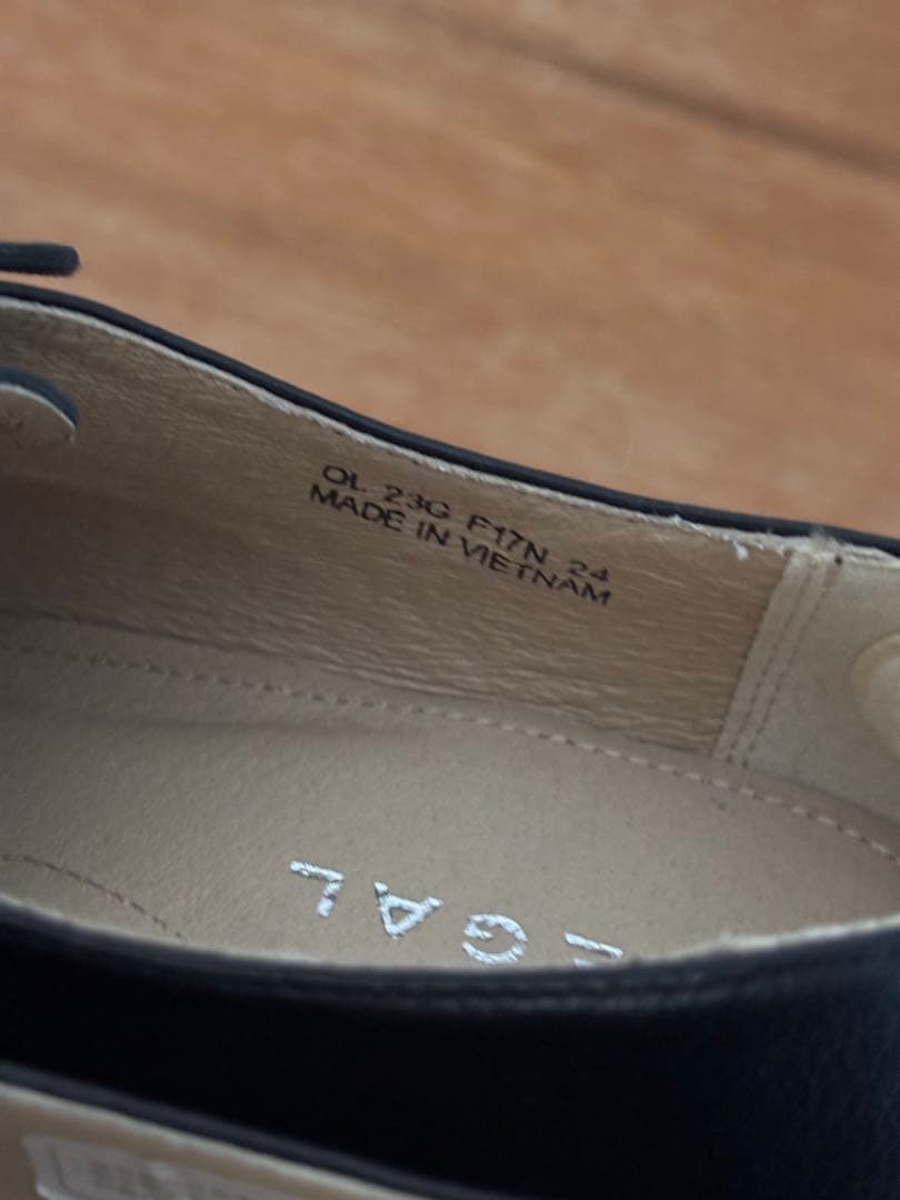 REGAL ブラック レースアップシューズ ヒール4.5cm