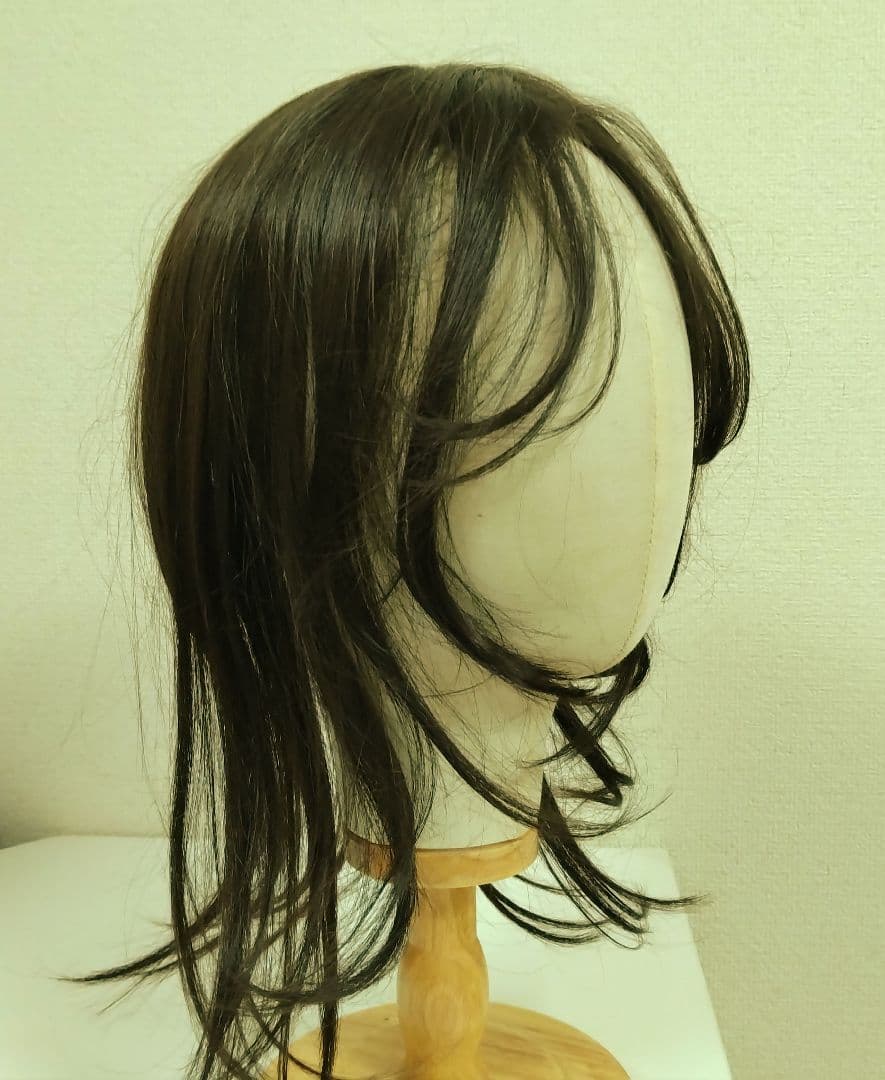 【PinkAge】手植えトップカバーサイドバングルーズCカール★ダークブラウン