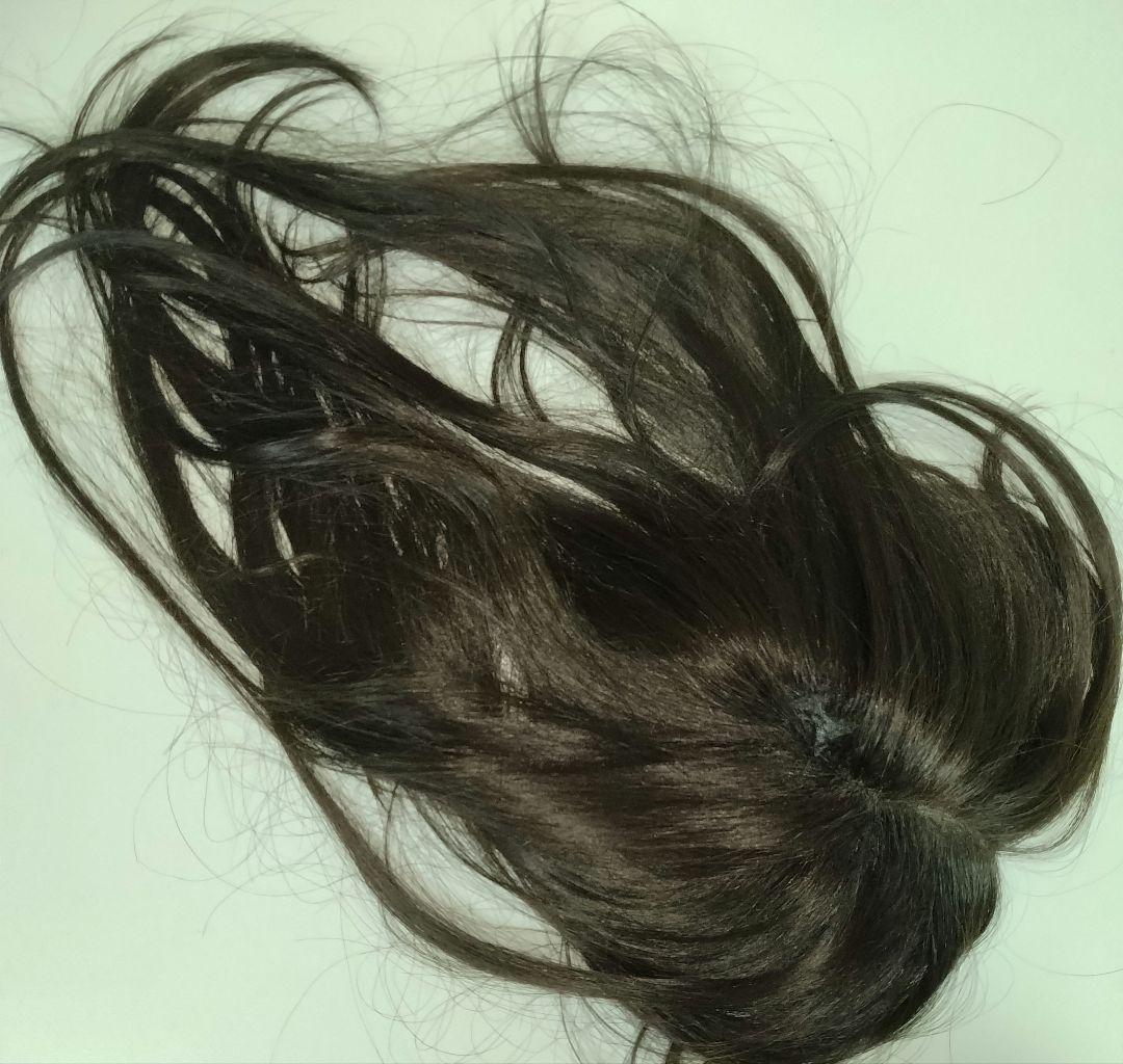 【PinkAge】手植えトップカバーサイドバングルーズCカール★ダークブラウン