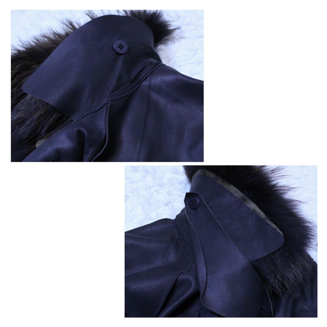 高級 rawtus raw+ ロウタス ヤギ革 トレンチコート カシミヤライナー