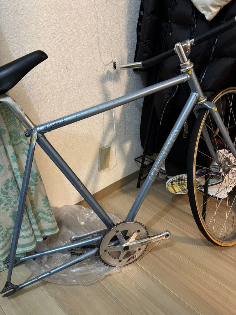 マキノ　競輪　ピストフレーム　クランク付き