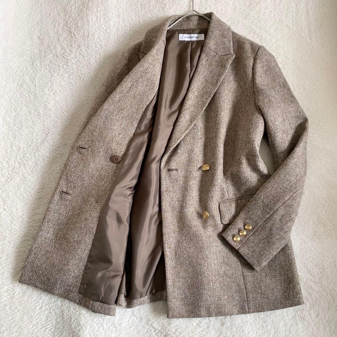 【Oggi掲載】美品　ナチュラルビューティーベーシック　ダブルブレストジャケット