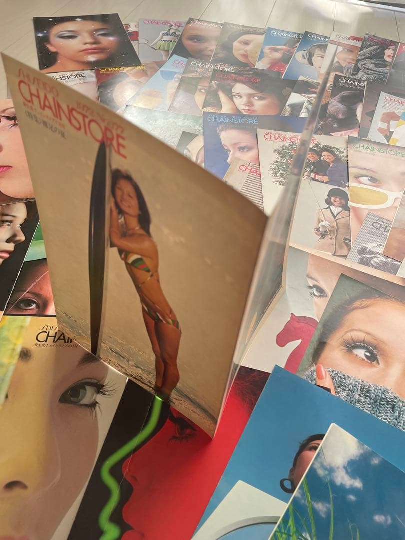 超貴重 約100枚　1967年〜75年 非売品 資生堂 チェインストア 表紙のみ