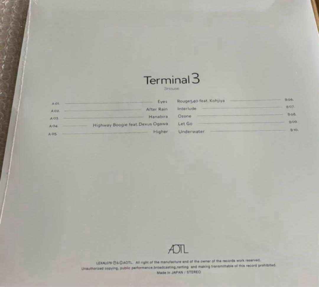 3HOUSE スリハ Terminal 3 lp レコード 新品未開封 ①