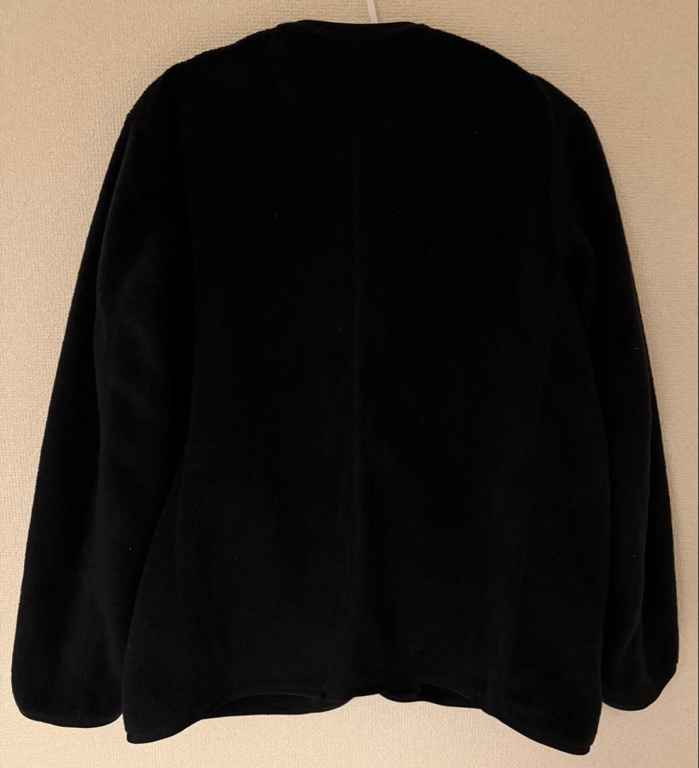 DANTON ブラック ノーカラージャケット 34