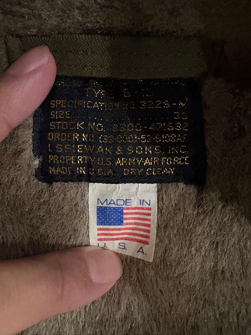 SPIEWAK USA製B-10 フライトジャケット ボア（38）