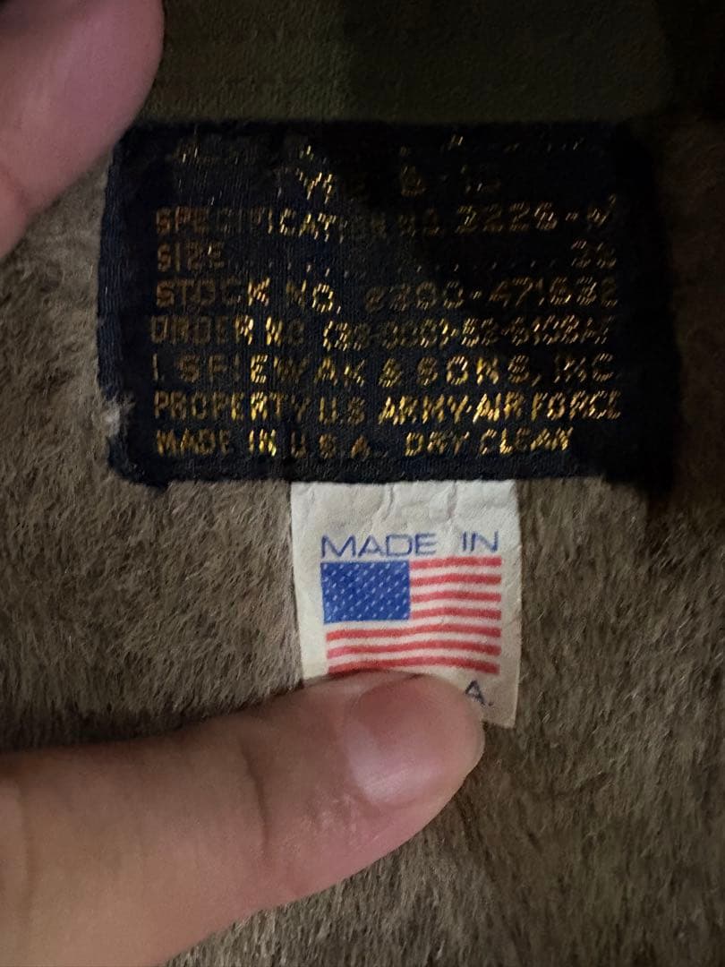 SPIEWAK USA製B-10 フライトジャケット ボア（38）