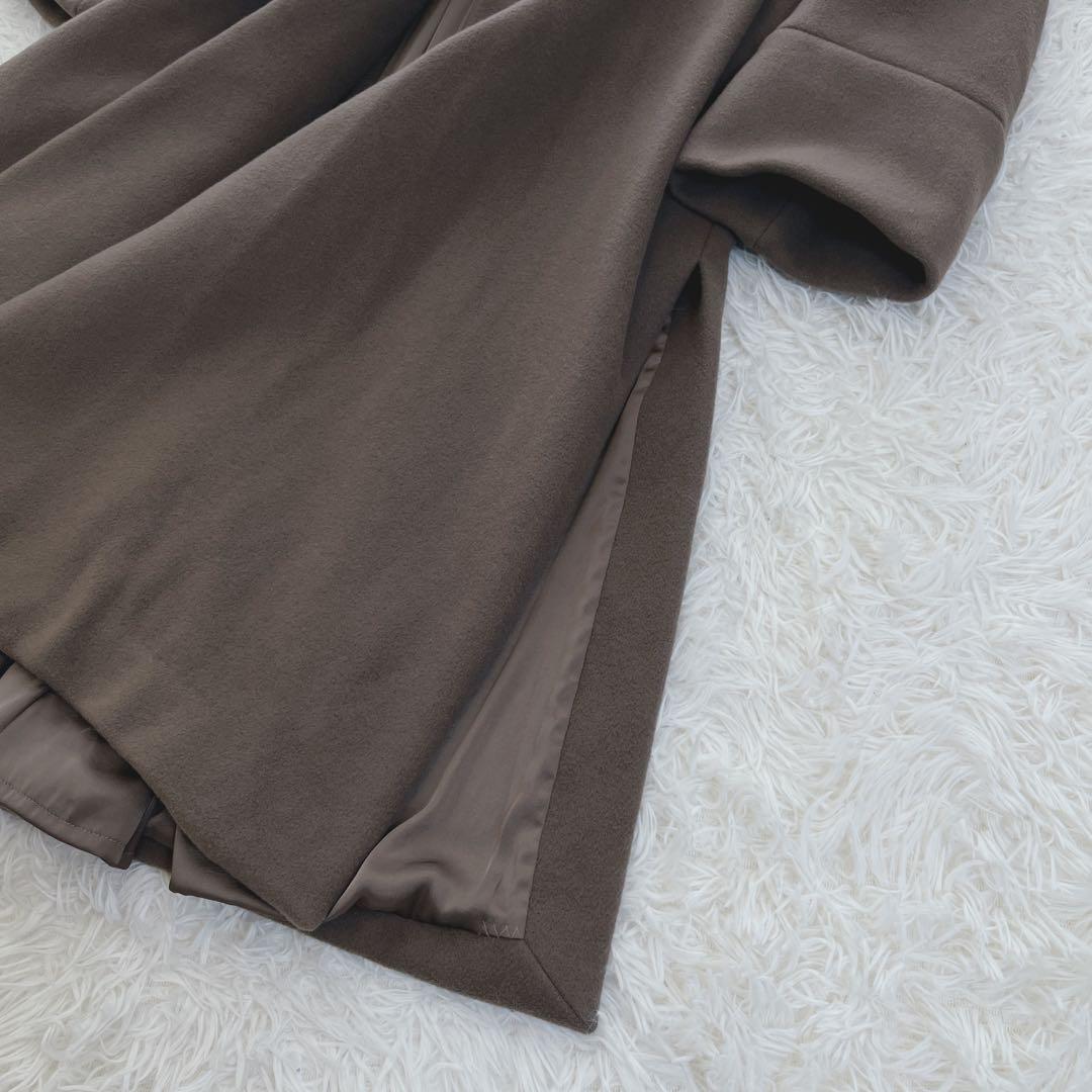 ケイシラハタ ボリュームコート ロング オーバーサイズ バックベルト イタリア