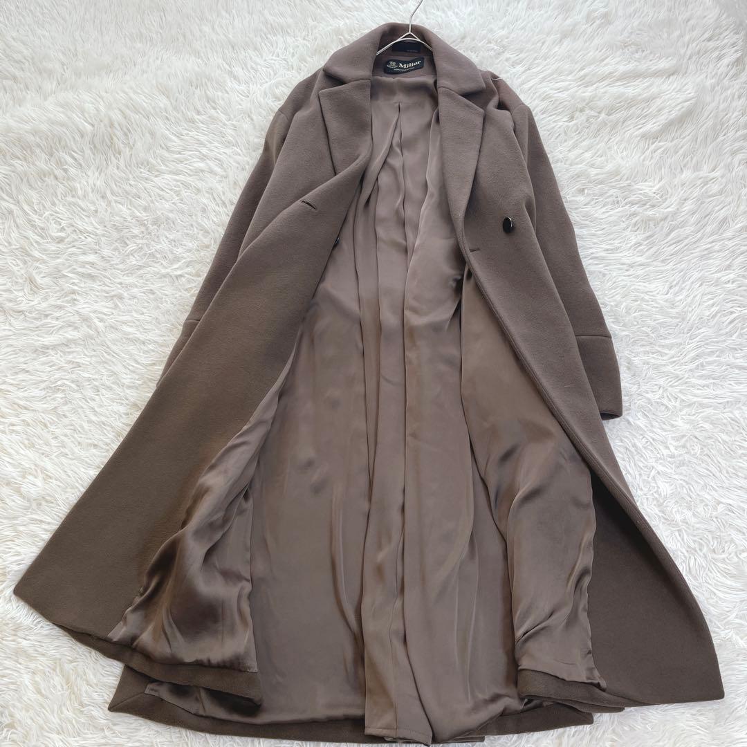 ケイシラハタ ボリュームコート ロング オーバーサイズ バックベルト イタリア