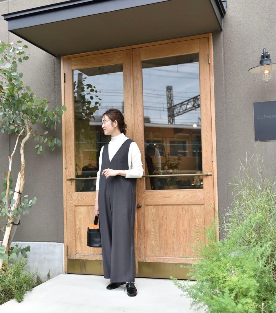 【美品】OUR アワーホーム　ゆったりシルエットのオールインワン