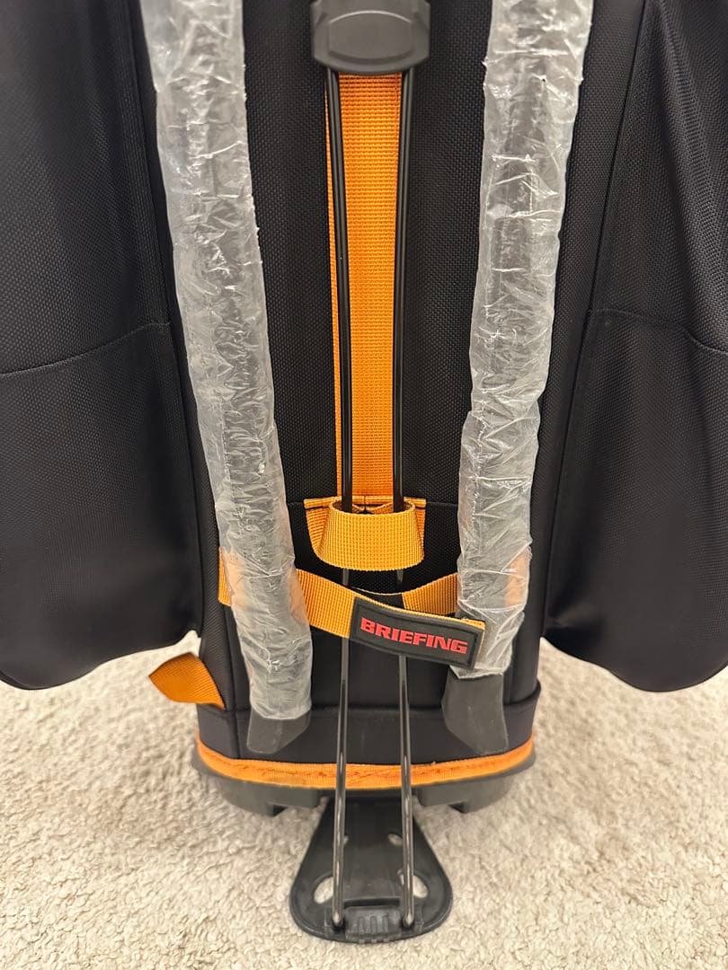 BRIEFING スタンドゴルフバッグ 黒とオレンジ