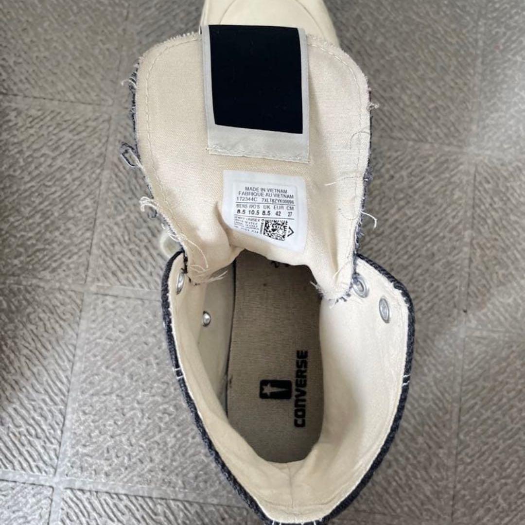 Rick Owens DRKSHDW×CONVERSE スニーカー27㎝ブラック