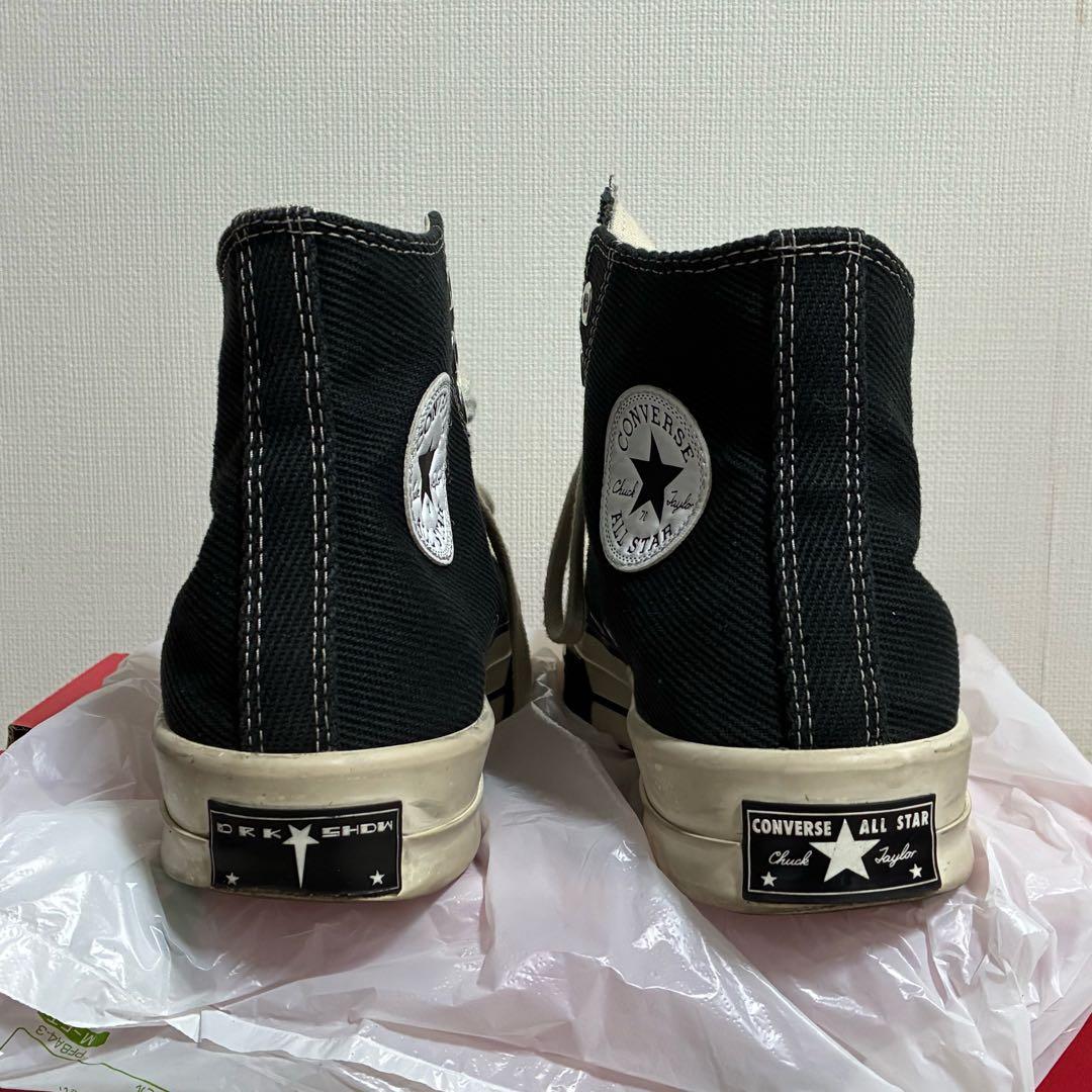 Rick Owens DRKSHDW×CONVERSE スニーカー27㎝ブラック