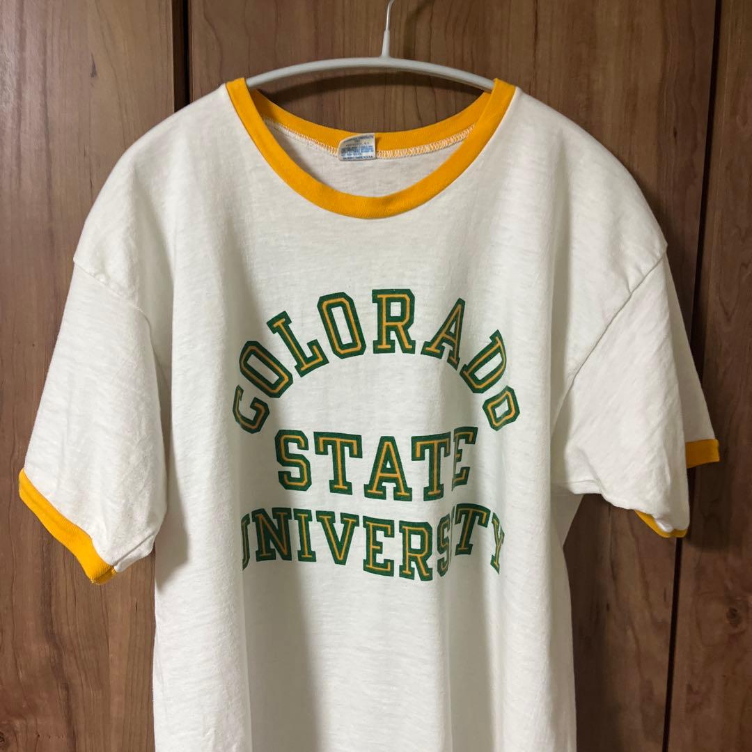 Champion 80s トリコタグTシャツ X-LARGE リンガー