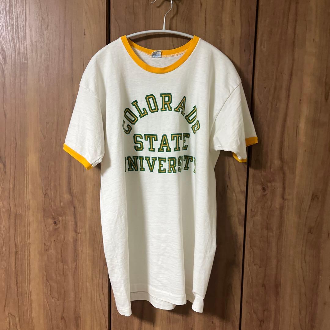 Champion 80s トリコタグTシャツ X-LARGE リンガー