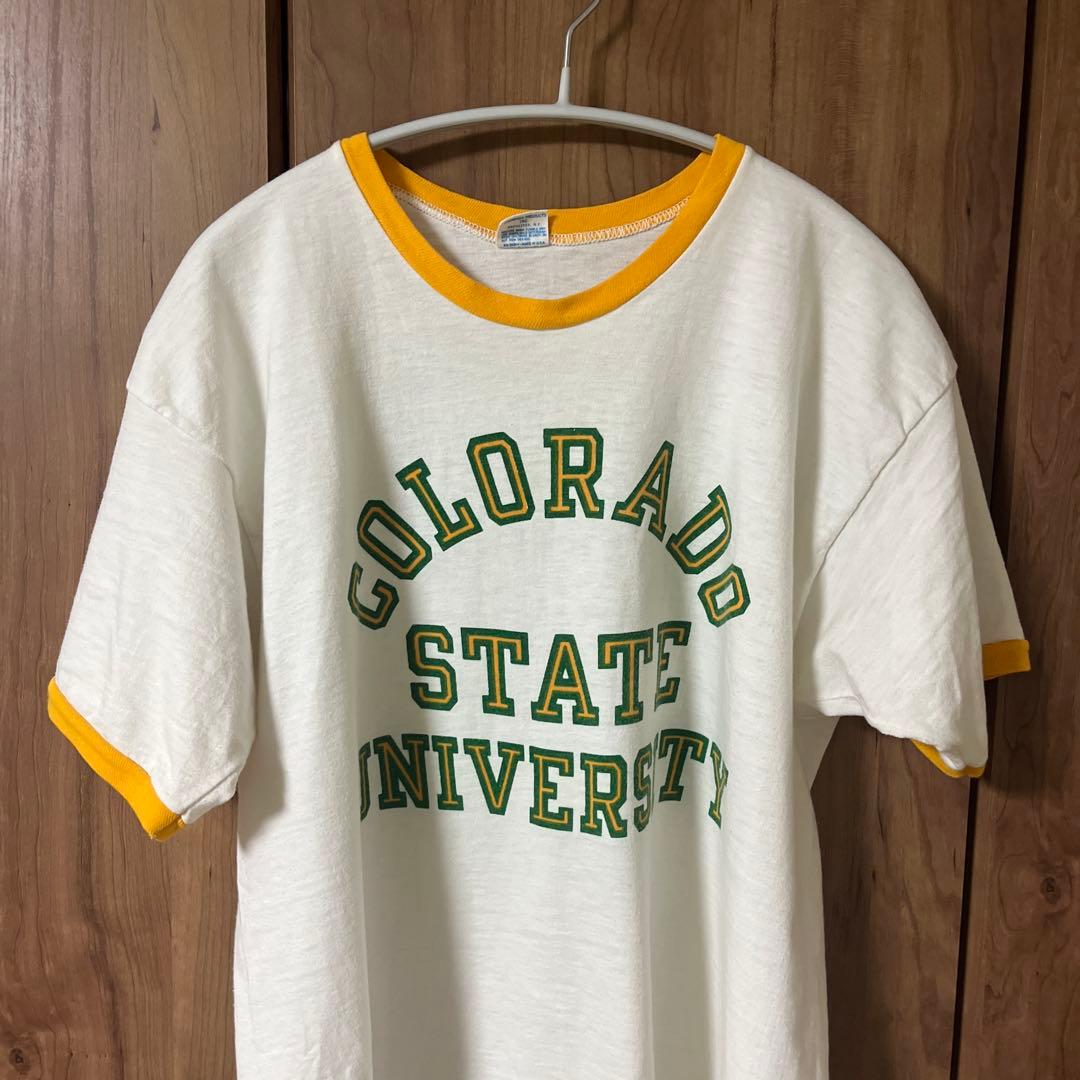 Champion 80s トリコタグTシャツ X-LARGE リンガー
