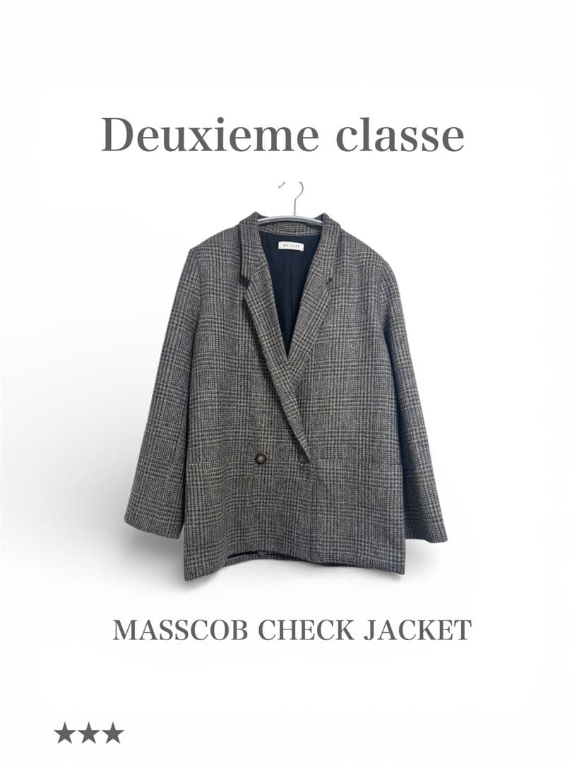 【Deuxieme classe】MASSCOB CHECK JACKET