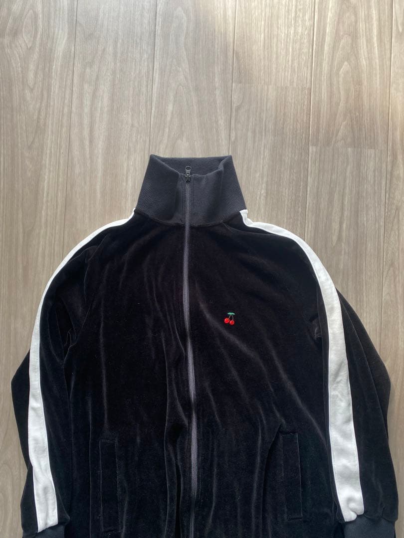 DOUBLE STANDARD CLOTHING ベロアワンピース　チェリー刺繍