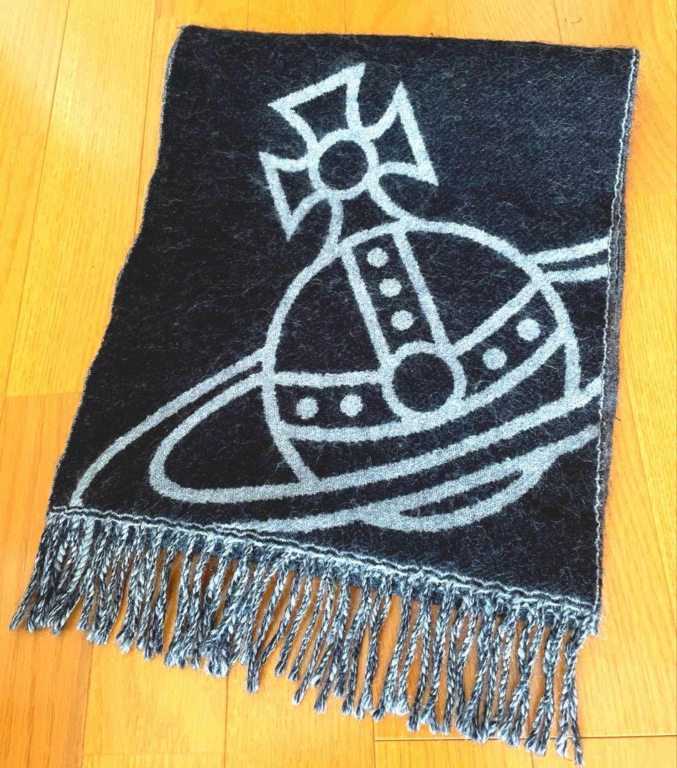 VIVIENNE WESTWOOD★ビッグオーブ★ウール100%★上質マフラー