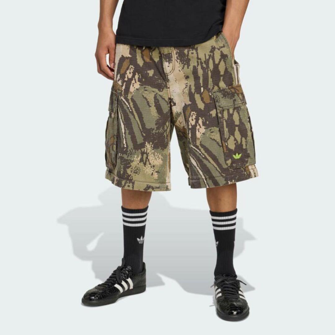 【正規品】美品 即完売 adidas ジップオフカーゴパンツ 迷彩 マルチカモ