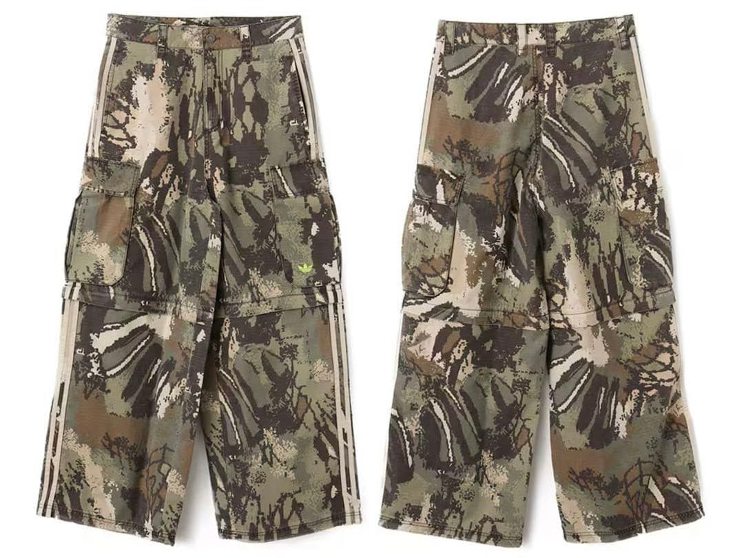【正規品】美品 即完売 adidas ジップオフカーゴパンツ 迷彩 マルチカモ