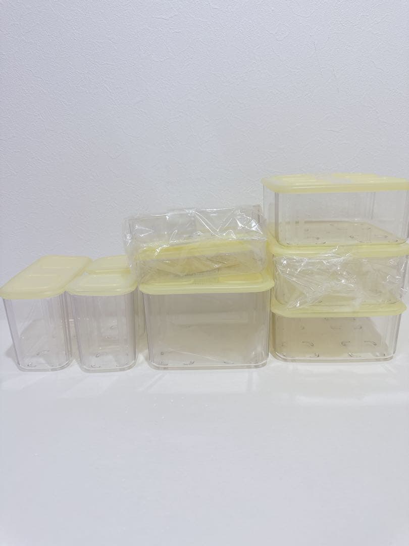 Tupperware タッパーウェア　クリアメイト　19点セット　イエロー