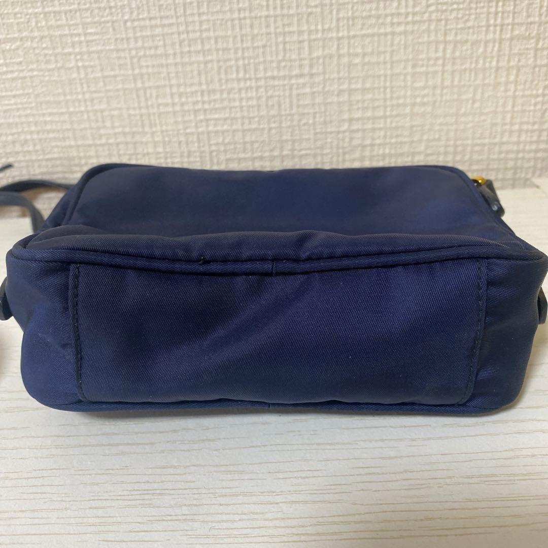 PRADA ネイビー ショルダー 1NF727 TESSUTO FIOCCO