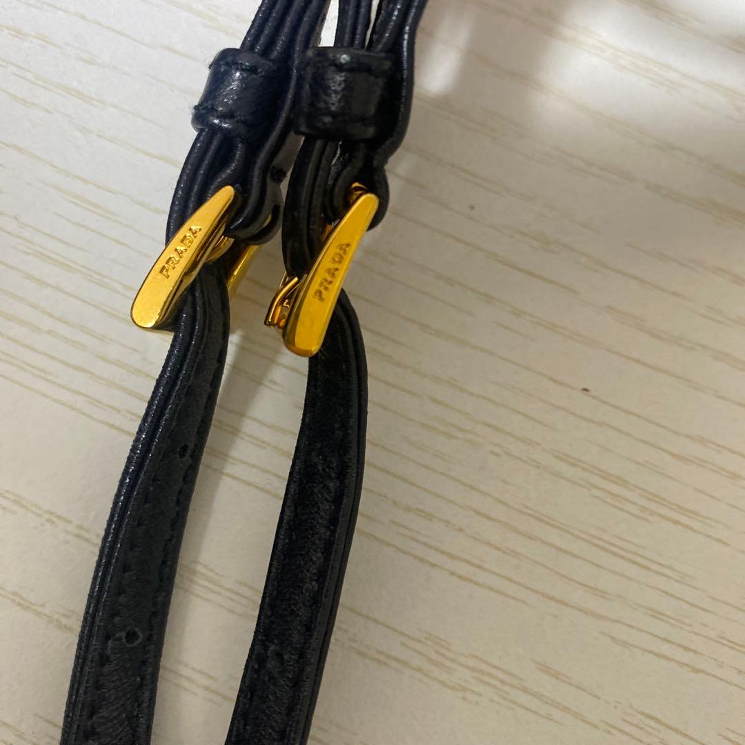 PRADA ネイビー ショルダー 1NF727 TESSUTO FIOCCO