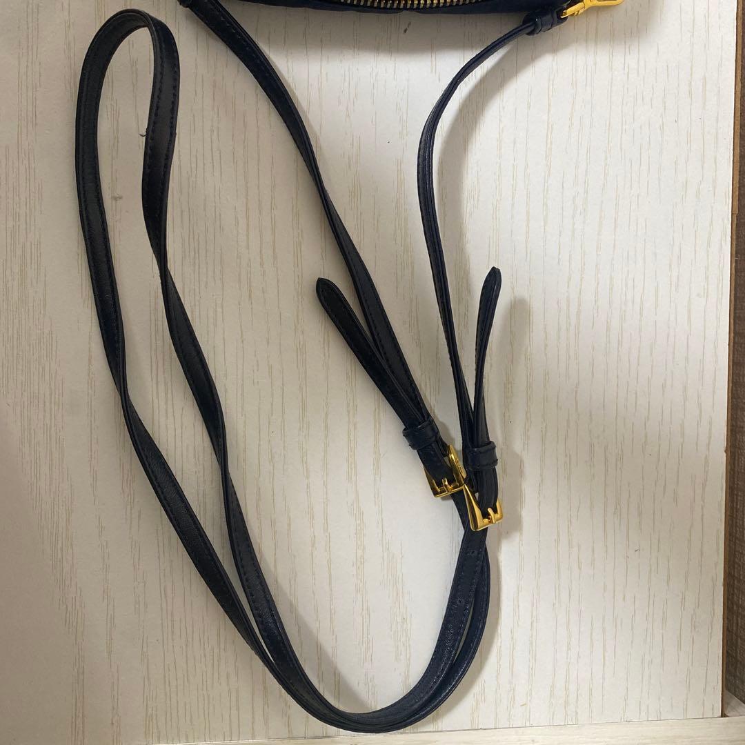 PRADA ネイビー ショルダー 1NF727 TESSUTO FIOCCO