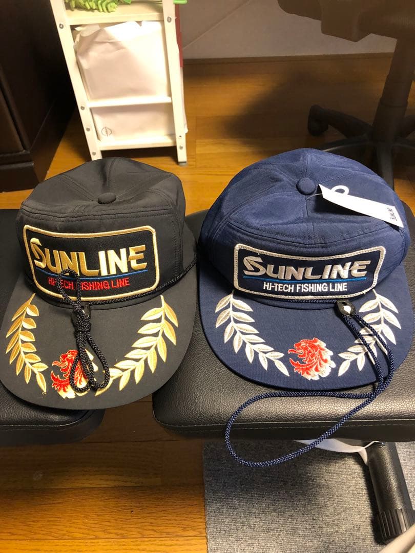 SUNLINE 刺繍キャップ 黒　紺2色セット