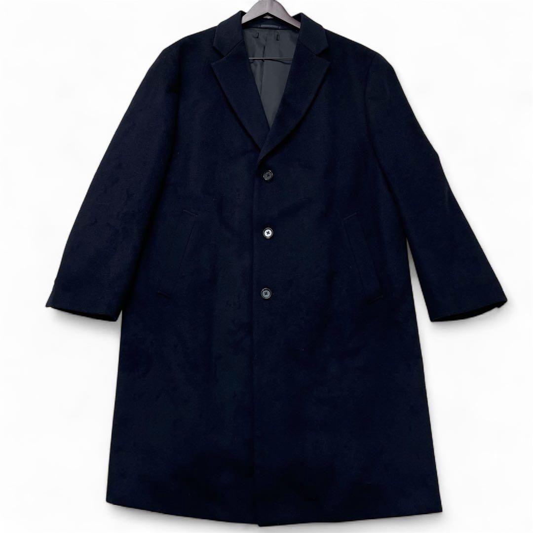 ✨新品未使用✨ユニクロ　カシミヤウール　4XL チェスターコート　紺　入手困難