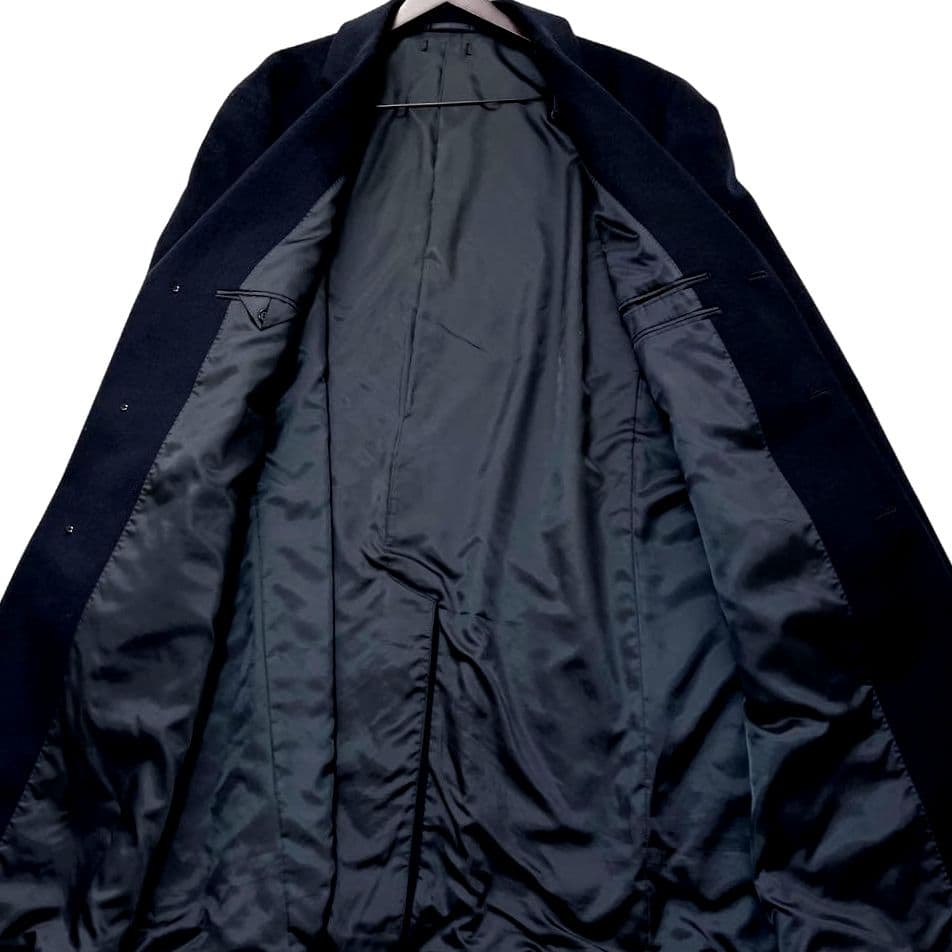 ✨新品未使用✨ユニクロ　カシミヤウール　4XL チェスターコート　紺　入手困難