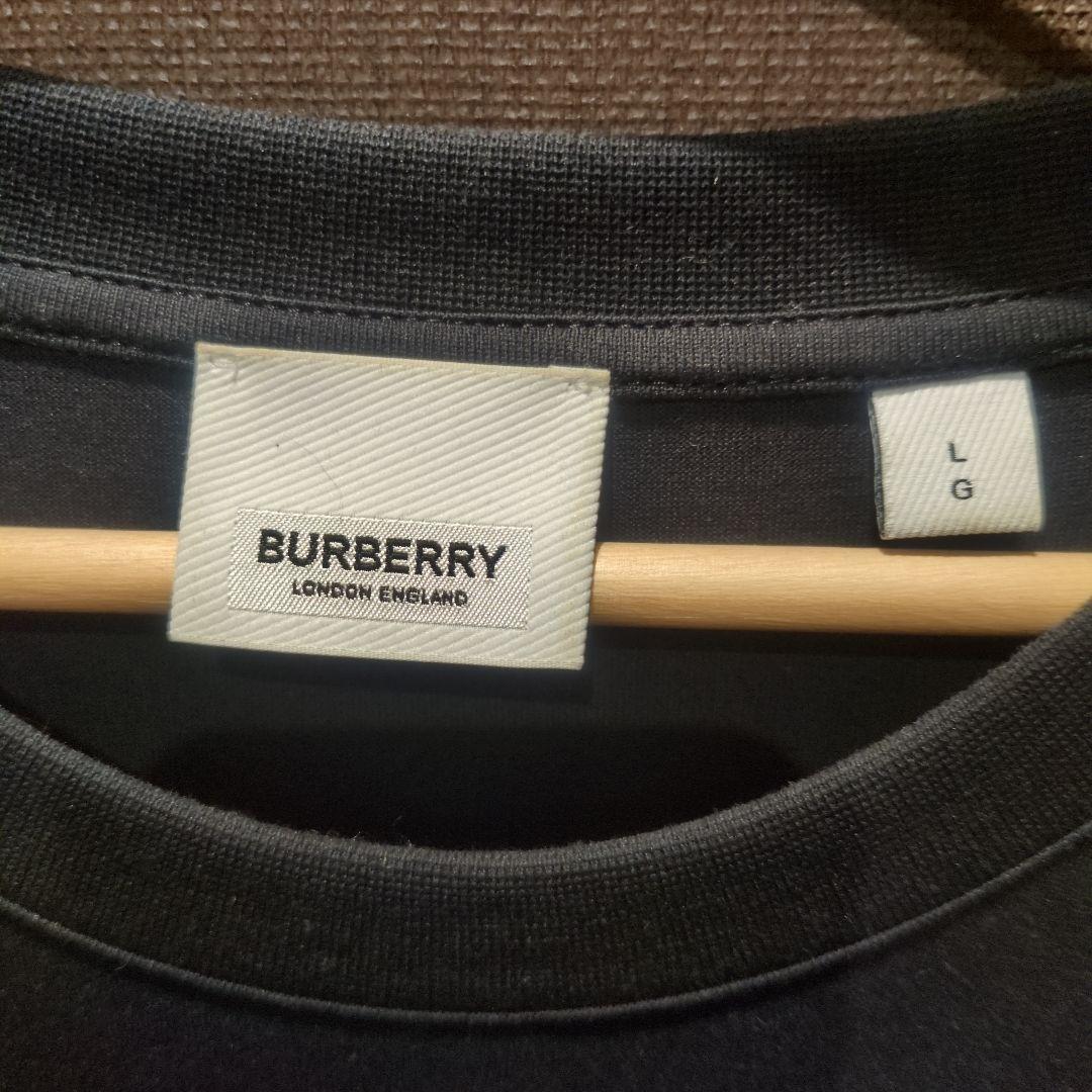 BURBERRY 動物プリント Tシャツ Lサイズ ブラック