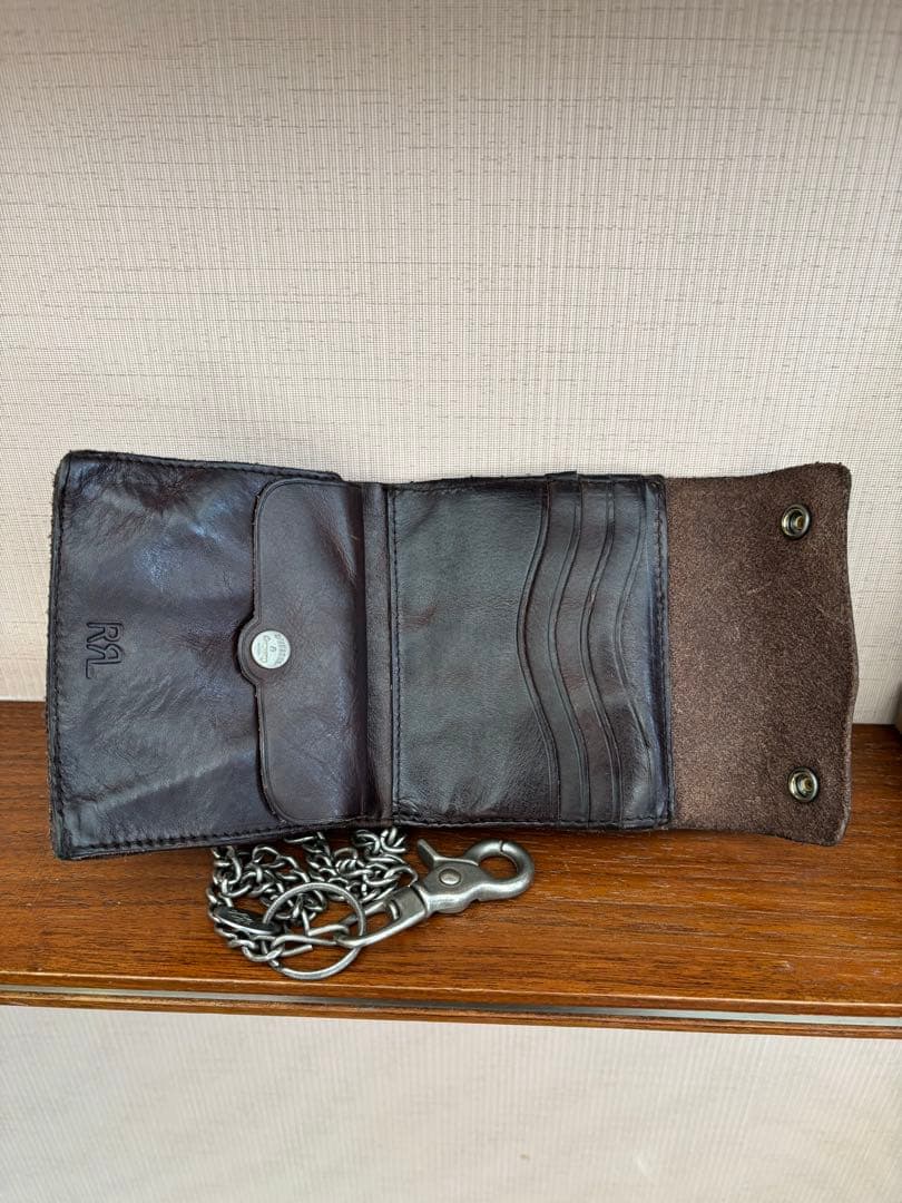 【入手困難】RRL コンチョ レザーチェーンウォレット